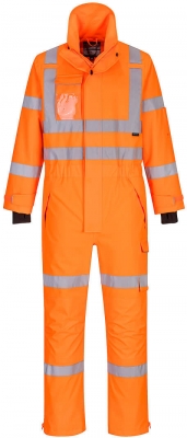Combinezon de ploaie Hi-Vis extreme rain, portocaliu, regular, PWR Rainwear, Portwest