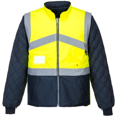 Jacheta respirabila Hi-Vis 2-in-1, reversibla, galben/navy, regular, Portwest