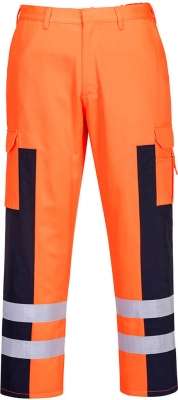 Pantaloni Hi-Vis, portocaliu/navy, regular, ballistic service, Portwest