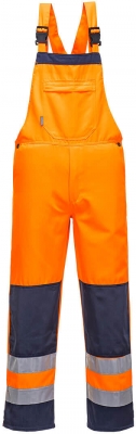 Salopeta cu pieptar Hi-Vis, portocaliu/navy, regular, Girona, Portwest