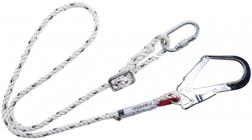 Funie ajustabila anticadere, alb, Portwest