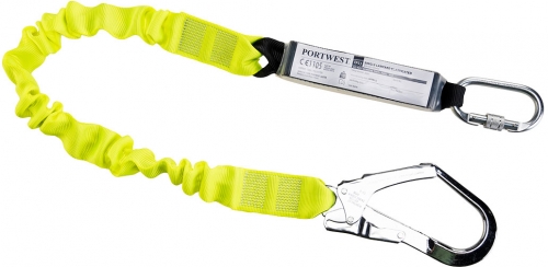 Funie elastica cu absorbitor de socuri, galben, Portwest
