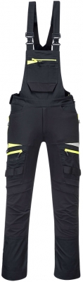 Pantaloni cu pieptar, negru, regular, DX4, Portwest