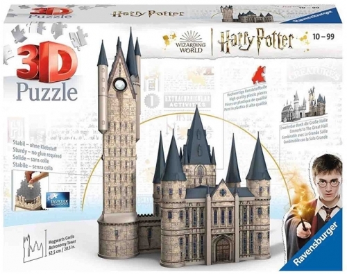 Puzzle 3D cu led Harry Potter turn astronomie 540 piese, Ravensburger