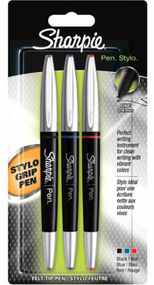 Linere pen grip, asortate, 3/set Sharpie