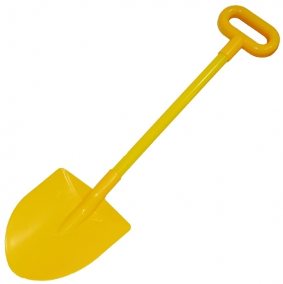 Lopata din plastic, 61 cm, galbena