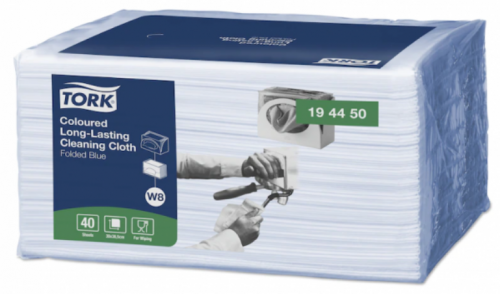 Laveta premium 40 bucati/set hartie albastru W8 Tork