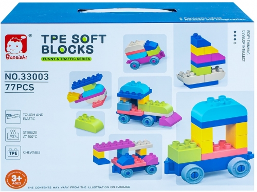 Cuburi constructii, 77 bucati/set