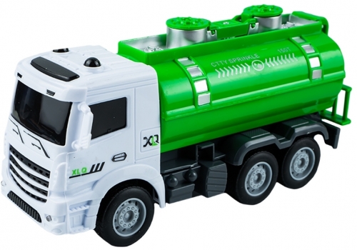 Camion cisterna cu telecomanda, verde cu alb, RC
