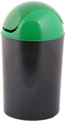 Cos colectare selectiva sticla, capac batant, verde, 12 L Delta