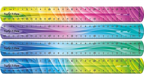 Rigla din plastic, diverse modele, 30 cm, Twist'n Flex Deco Maped 