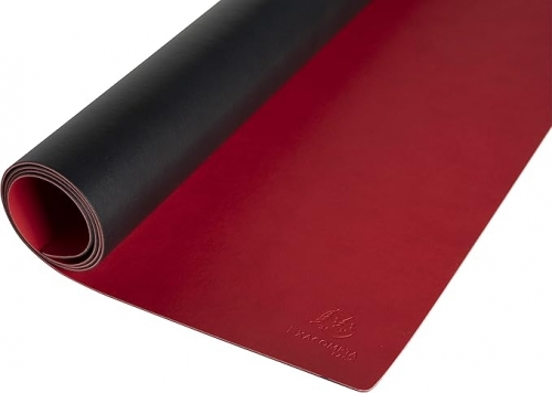 Mapa de birou, Exacompta, piele ecologica bicolora, 35 x 60 cm, rosu/negru