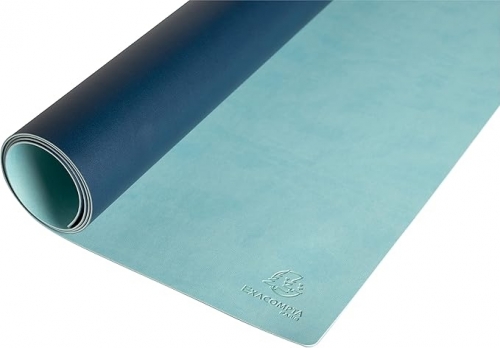 Mapa de birou, Exacompta, piele ecologica bicolora, 35 x 60 cm, tropical/turcoaz