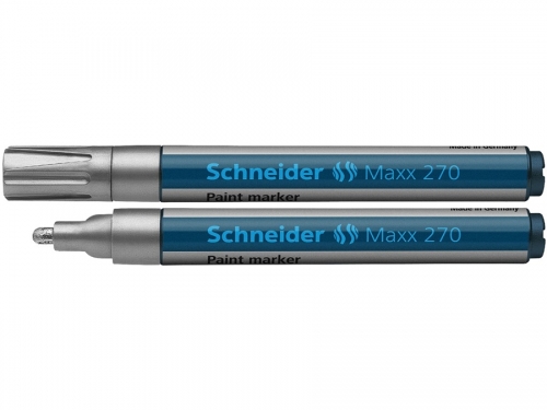 Marker cu vopsea Maxx 270, culoare argintiu, Schneider 