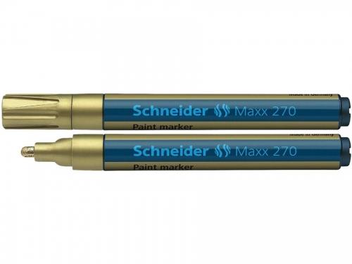 Marker cu vopsea Maxx 270, culoare auriu, Schneider 