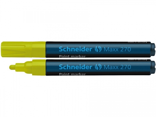Marker cu vopsea Maxx 270, culoare galben, Schneider 