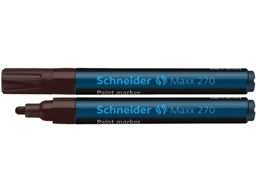 Marker cu vopsea Maxx 270, culoare maro, Schneider