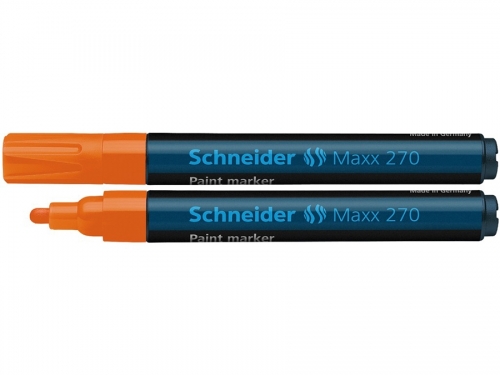 Marker cu vopsea Maxx 270, culoare portocaliu, Schneider 
