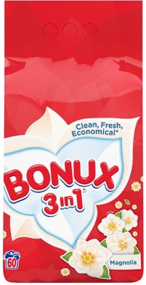 Bonux Detergent automat 3 in 1 Magnolia, 60 spalari, 6 kg 29491