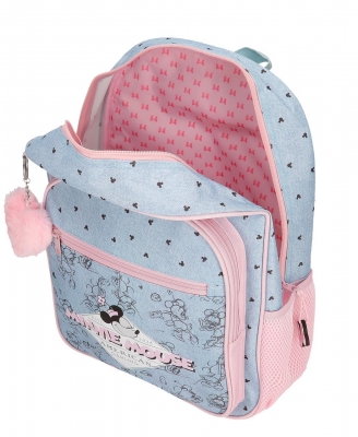 Ghiozdan scoala fete, Disney Minnie Mouse American Darling, adaptabil, multicolor