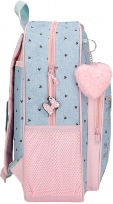 Ghiozdan scoala fete, Disney Minnie Mouse American Darling, adaptabil, multicolor