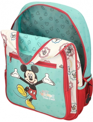 Ghiozdan scoala baieti, Disney Mickey Best friends together, multicolor