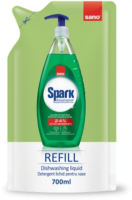 Detergent Sano vase Spark castravete refill 700ML