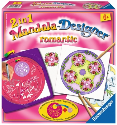 Set de creatie Mini Mandala romantic Arts & Crafts Ravensburger 