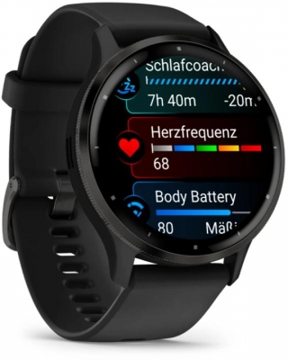Ceas smartwach Garmin Venu 3, negru