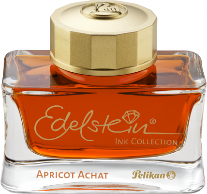Cerneala premium Pelikan Edelstein calimara, 50ml, culoare Apricot Achat