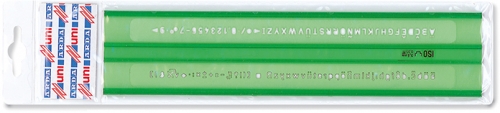 Sablon pentru cifre si litere, ISO, 3.5mm, verde, Arda