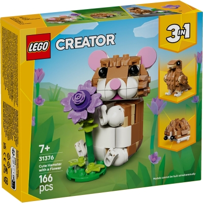 Hamster adorabil cu o floare 31376 LEGO Creator