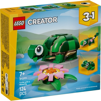 Broasca-testoasa cu o floare de nufa 31377 LEGO Creator