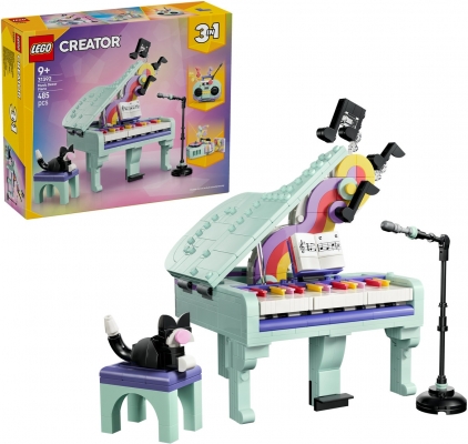 Pian decorativ cu o pisica 31392 LEGO Creator