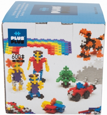 Set de constructie, Cuburi Basic, 600 buc/set, Plus Plus