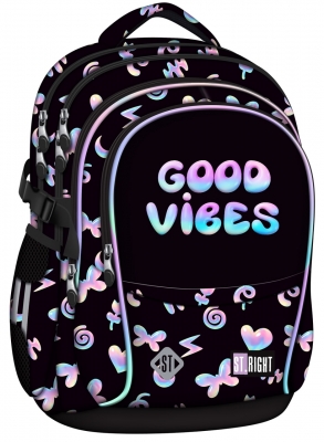 Ghiozdan ergonomic St.Right, 4 compartimente, Holo-Ballons
