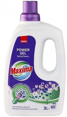 Detergent rufe gel, Sano Maxima, Spring Flowers, 60 spalari, 3L