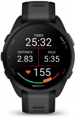 Ceas Garmin Forerunner 165, Black/Grey