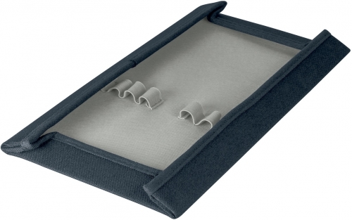 Geanta Leitz, material textil compacta cu capac, gri carbune