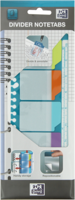 Index plastic adeziv Elba, 25x9cm, 5x5 culori, translucid