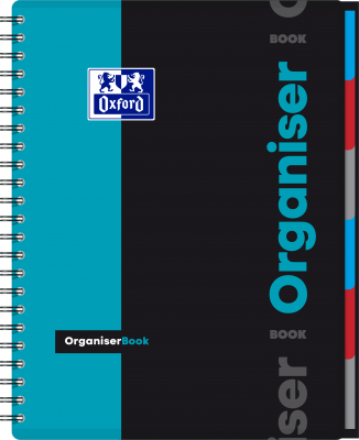 Caiet organizator Oxford Students Organiser, A4+, 80 file, diverse culori, patratele