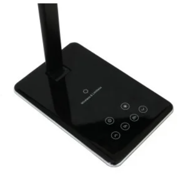 Lampa birou Unilux Linka LED, negru, reglabila, USB si wireless