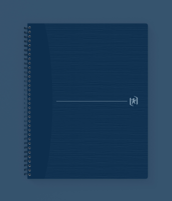 Caiet Oxford Origins, A4+, 70 file, albastru inchis, dictando