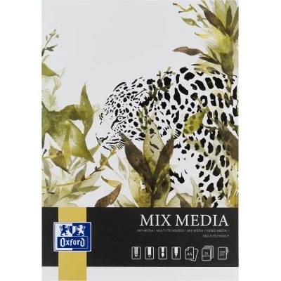 Bloc desen Oxford Mix Media, A4 25 file, hartie 225g/mp, FSC, colectia Artistic