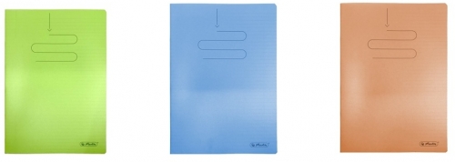 Caiet A4 60 file, hartie 70g/mp FSC, coperta PP, dictando, diverse culori, Herlitz