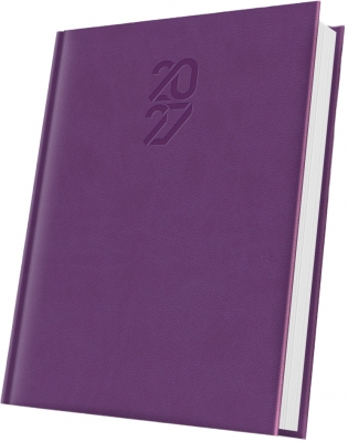 Agenda datata Tucson 2027 Herlitz, A5, 352 pagini, coperta buretata, culoare liliac