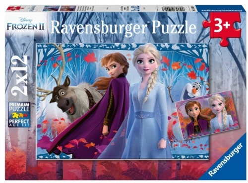 Puzzle Frozen Ii, 2X12 Piese Ravensburger
