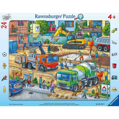 Puzzle Tip Rama Santier De Constructii, 24 Piese Ravensburger