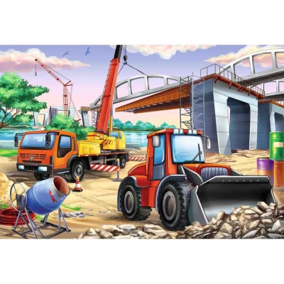 Puzzle Utilaje Constructii Si Masini, 2X24 Piese Ravensburger