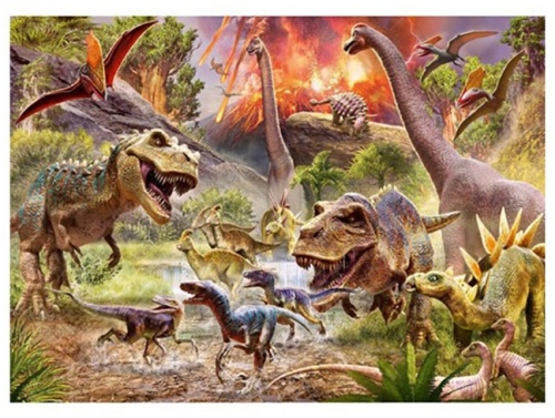 Puzzle Atacul Dinozaurilor, 60 Piese Ravensburger